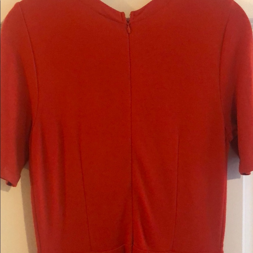Loft Red Fit & Flare Dress - Picture 3 of 7